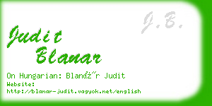 judit blanar business card